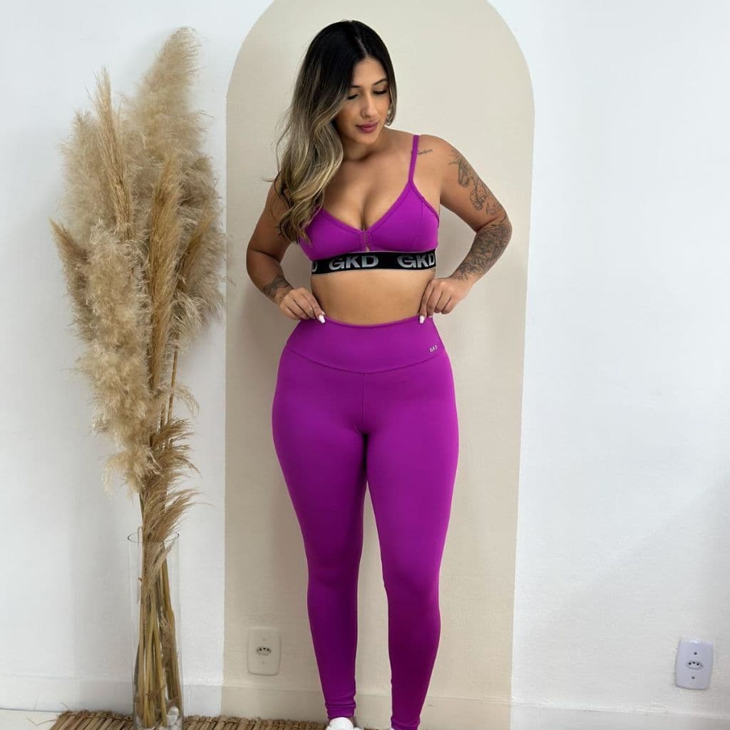 Conjunto Gkd Zero Transparência Legging Cós Alto Top Duplo- SEGUNDA ESCOLHA - PEQUENOS DEFEITOS