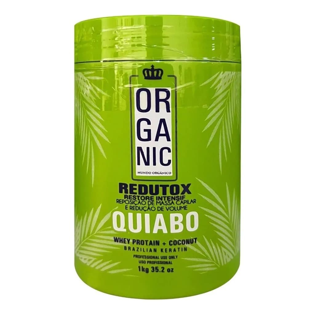 btox quiabo mundo organic 1000g Tratamento Cabelos Danificados Diminuição das pontas duplas.