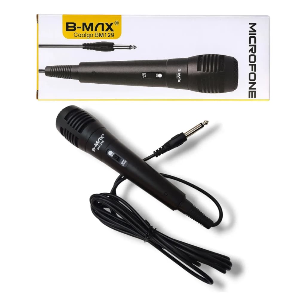 Microfone profissional dinâmico com fio original B-MAX BM-129/LELONG LE-905 adequado para cantar, falar