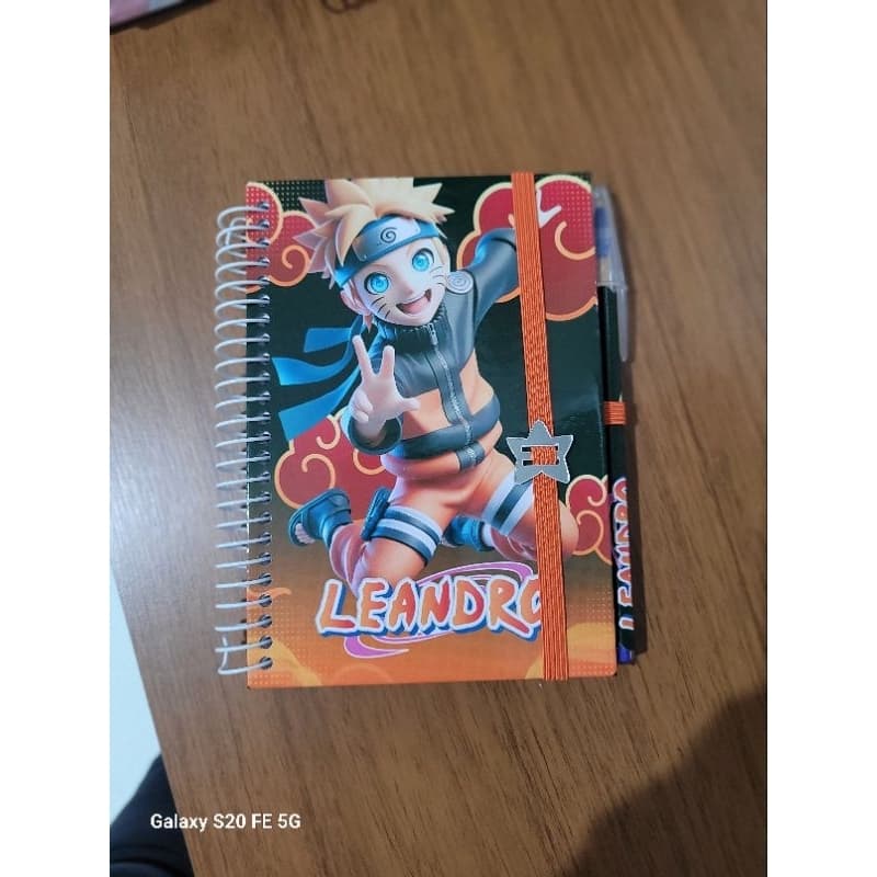 Caderno Naruto e Mulan personalizados