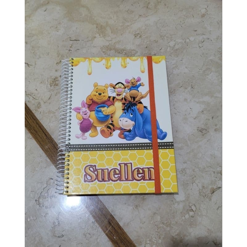Caderno Ursinho Pooh personalizado