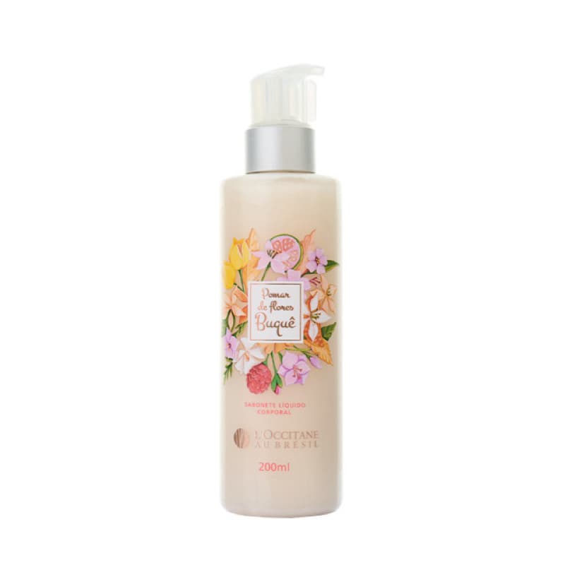💐Sabonete Líquido Corporal Pomar de Flores Buquê 200mL L’Occitane au Brésil