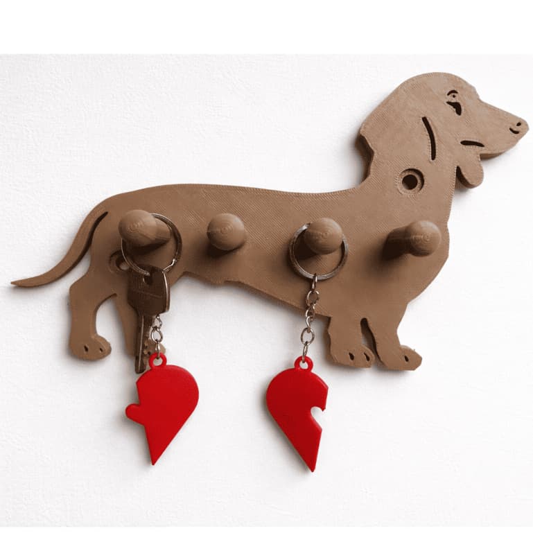 Porta-Chaves Cachorro – decoração cachorro de Parede com parafusos de Fixação inclusos