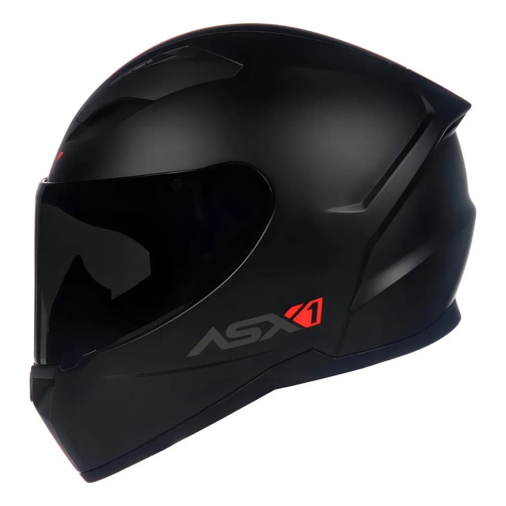 Capacete Fechado Asx City Solid Preto Fosco Promoção Preto Fosco Grafite Lisa Fosco esportivo