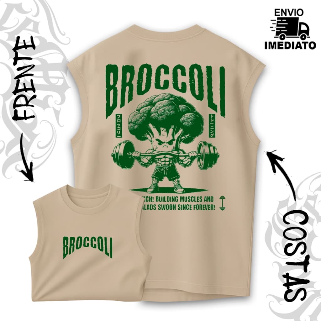 Regata Machão Oversized Premium Academia ''BROCOLI MAROMBA'' Lançamento 2026 Envio Imediato - 29