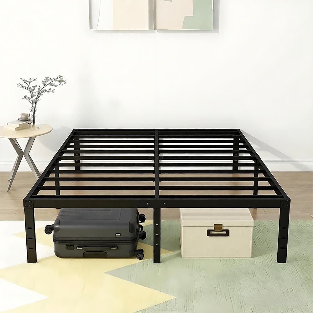 Estrado De Metal Para Cama Solteiro Ou Casal Fácil Instalar Dobravel Suportes Aço Capacidade 400KG