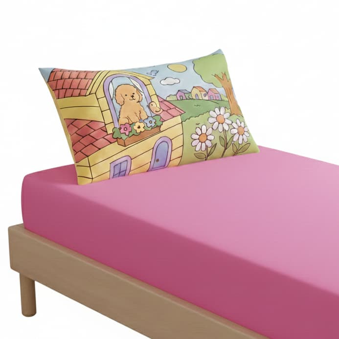 LENÇOL 100% POLIESTER  DESENHOS INFANTIS - SOLTEIRO 02 PEÇAS!