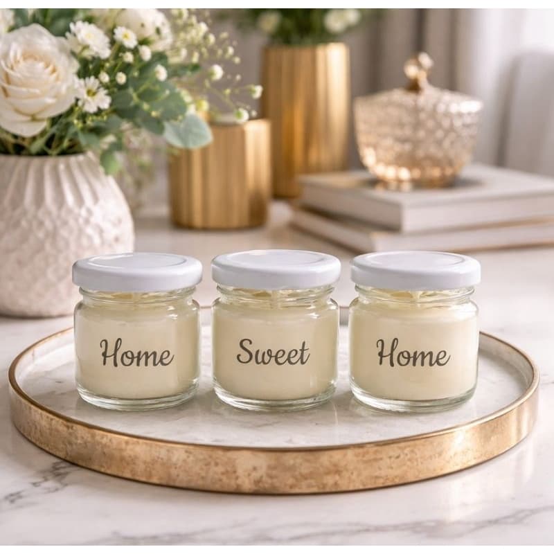 lembrancinha,presente  kit 3 velas aromáticas vidro 40g mensagem personalizada