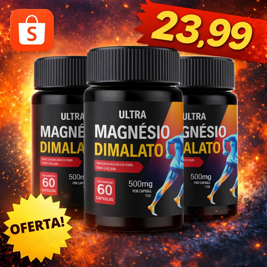 60/120/180 cápsulas Magnésio Dimalato 100% Puro Formula Avançada Totalmente Importada 100% Original