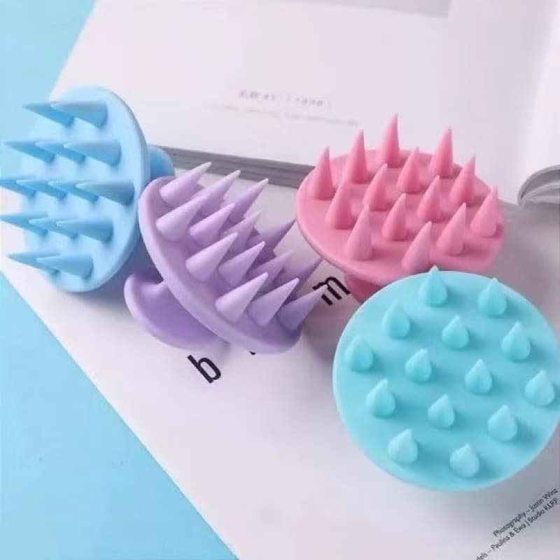 Escova Massageadora Capilar Silicone Antiqueda 洗头疏