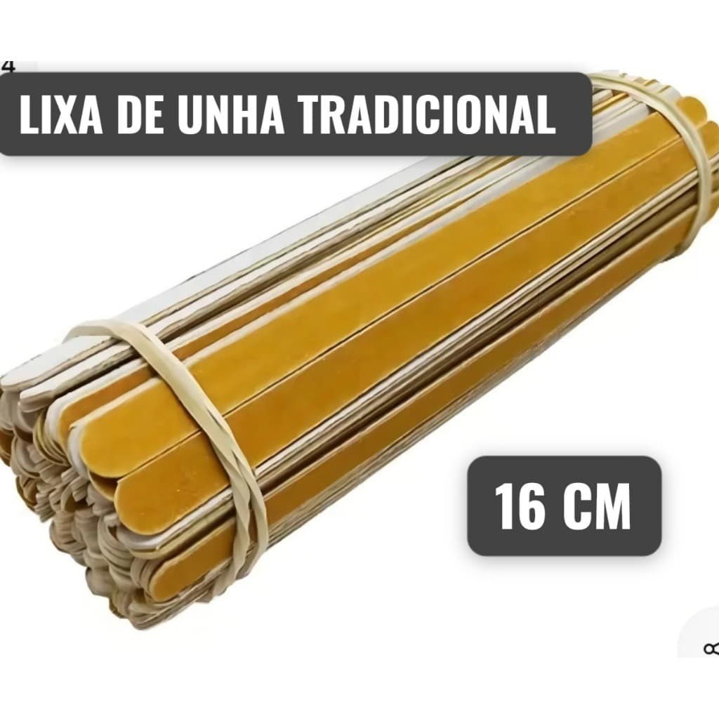 Lixa de Unha Pop Tradicional (16 cm) - 100 Unidades