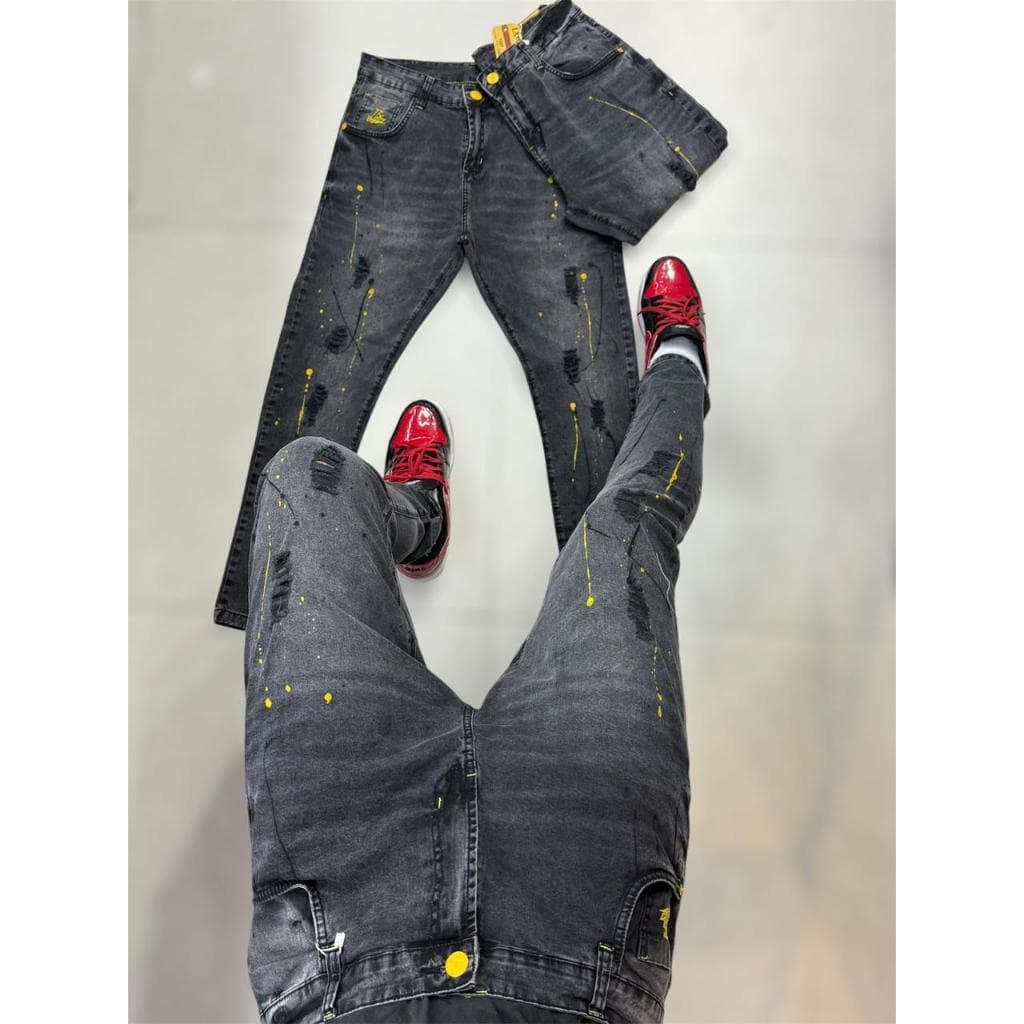 Calça Jeans Masculina Skinny Modelo Jogador Tendência