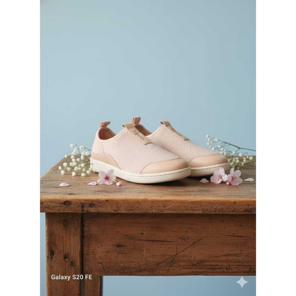 Tenis Casual Feminino Dijean  Rosa Ultra Mega Confortavel sem Cadarços Calçe Facil  Levissimo