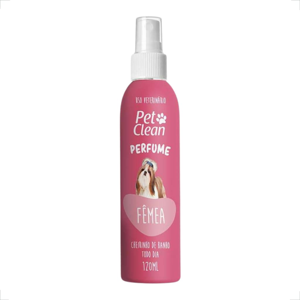 Colônia Perfume Pet Fêmea para Cachorro e Gato 120ml