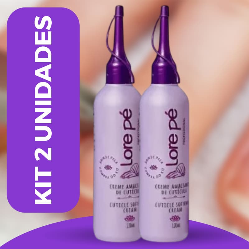 Creme Amaciante De Cutícula 120ml Lore Pe 2 Unidades