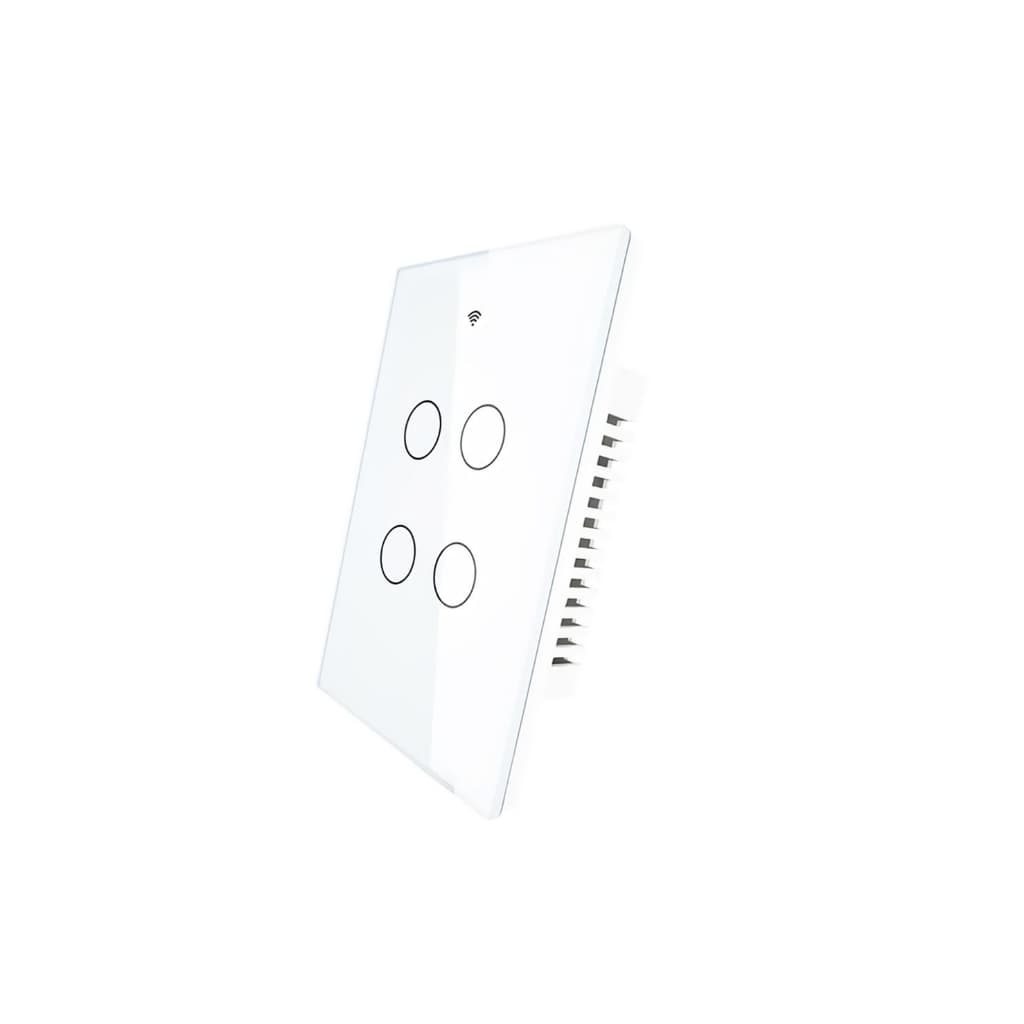Interruptor De Luz Inteligente Moes Zigbee 4 Botões 10 A Branco