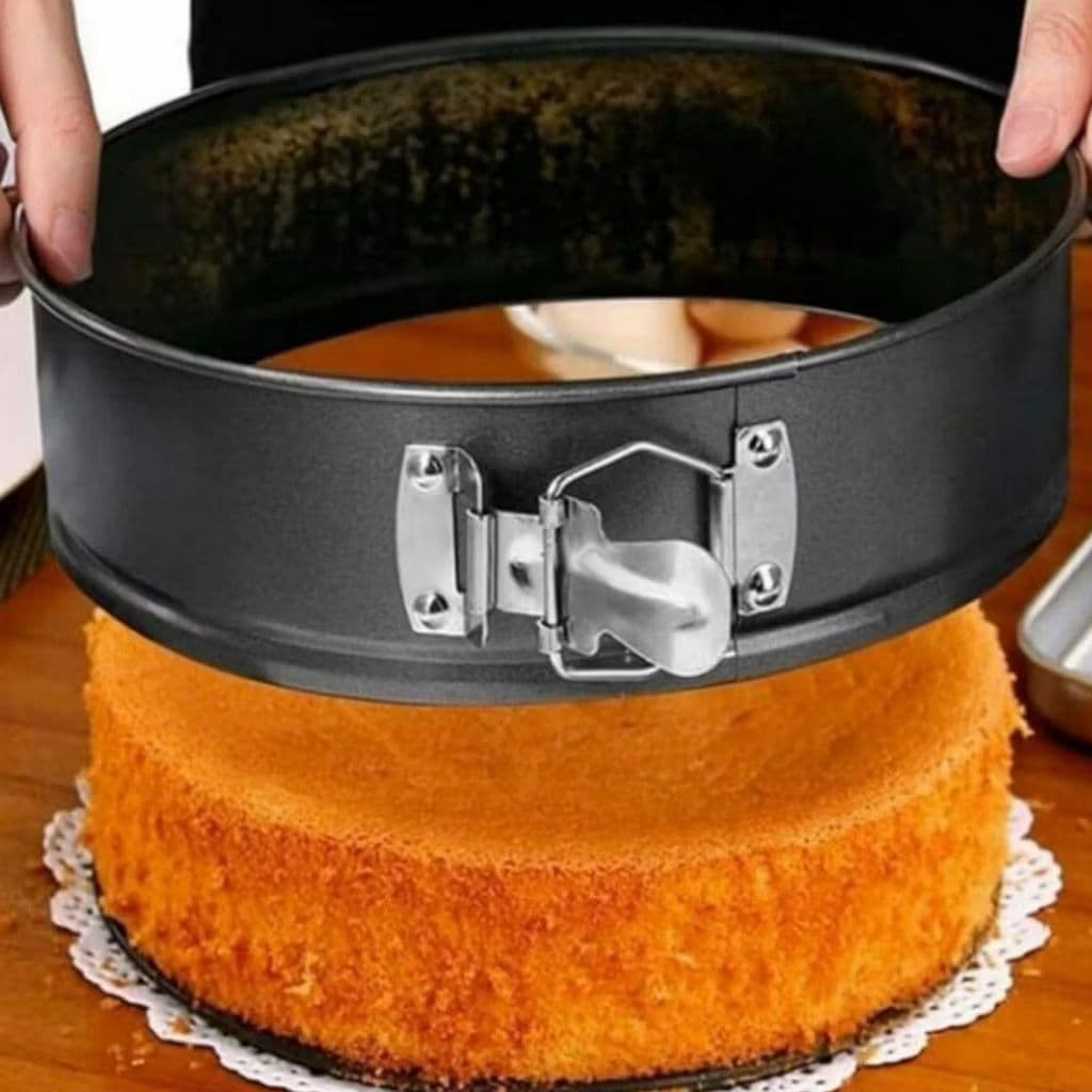 Kit 3 Forma fundo Removível Tortas Bolos Antiaderente - preto