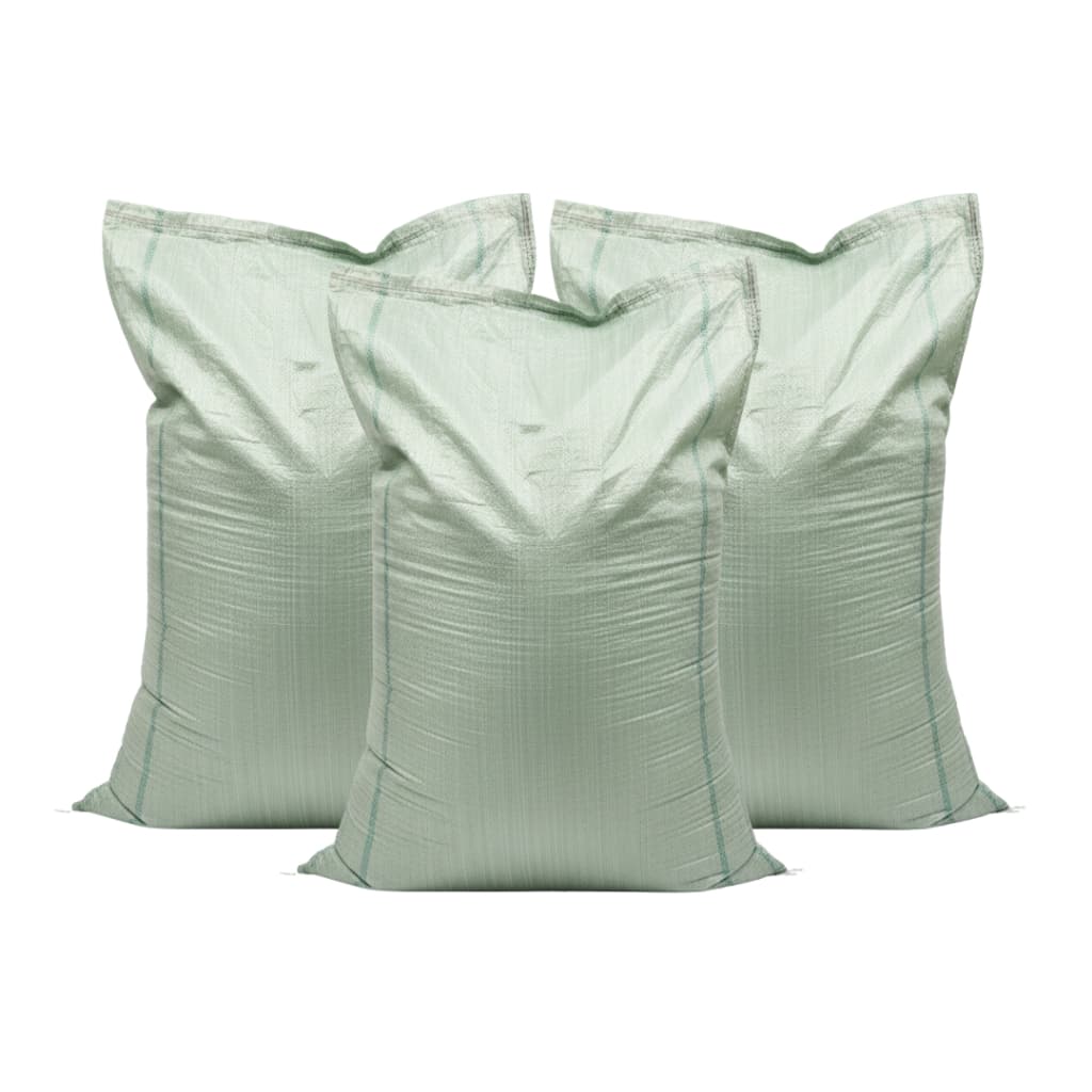 Kit 3 Sacos de Ráfia Fardo Resistente Grande 150x110cm Reciclagem Construção Entulho Ração 110kg