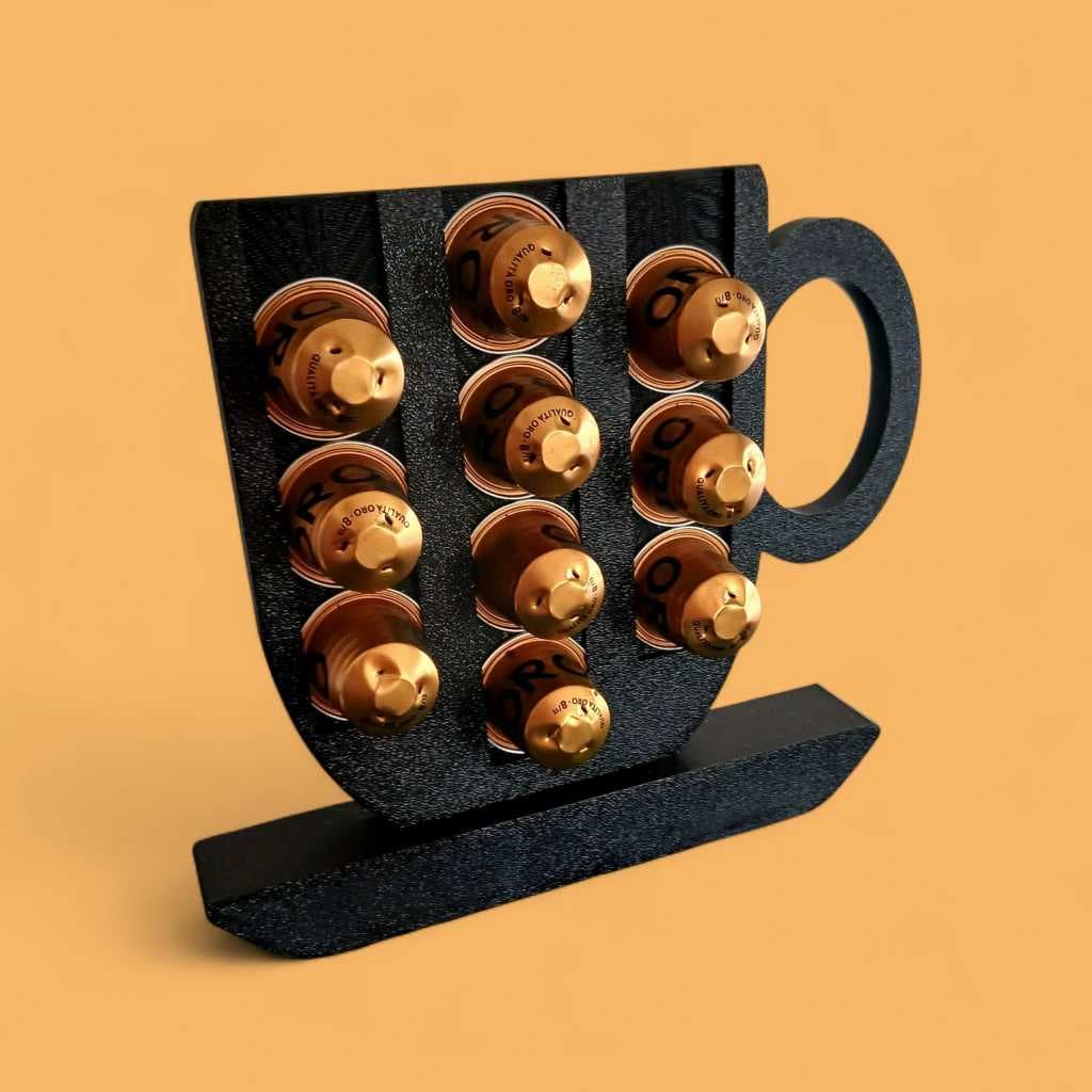 Porta Cápsulas Nespresso em Formato de Xícara | Organizador Decorativo para 10 Cápsulas