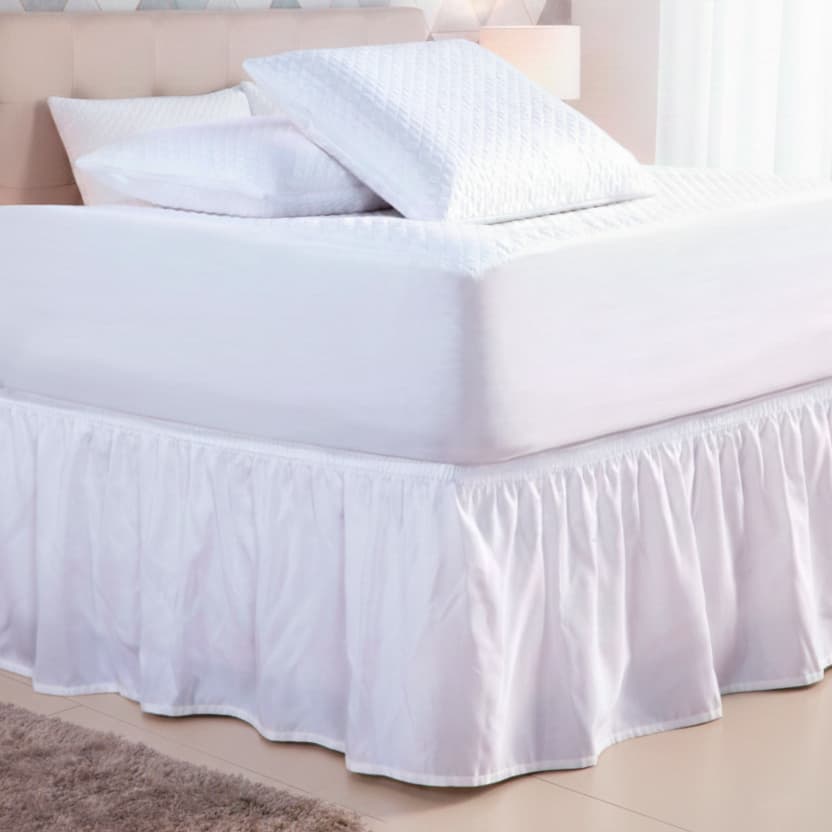 Saia Para Cama Box Com Elástico Ajustável Tamanho Casal Queen King Solteiro