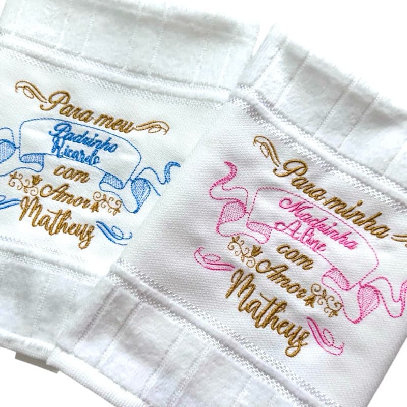 kit Lembrança Presente Para minha Madrinha e Padrinho Toalha Lavabo