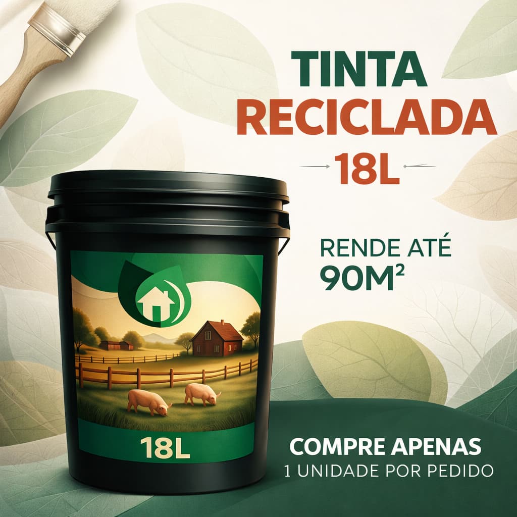 Tinta a Óleo Reciclada para Madeira 18 LITROS -- USO GERAL