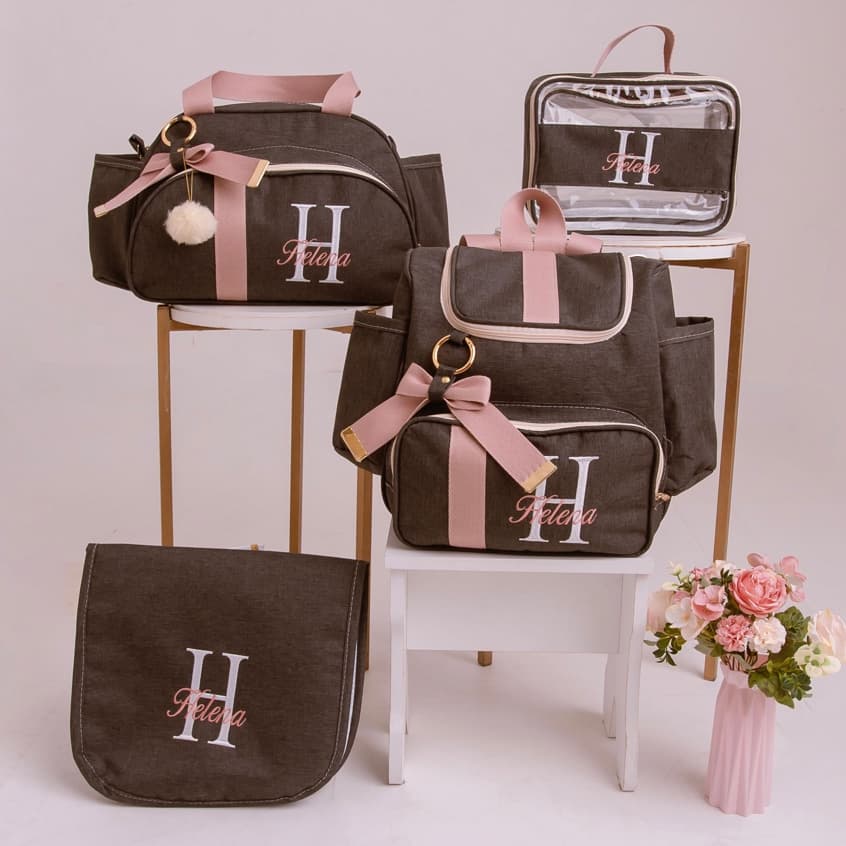 Bolsa Maternidade Personalizada Térmica Impermeável Coleção Alta Linha