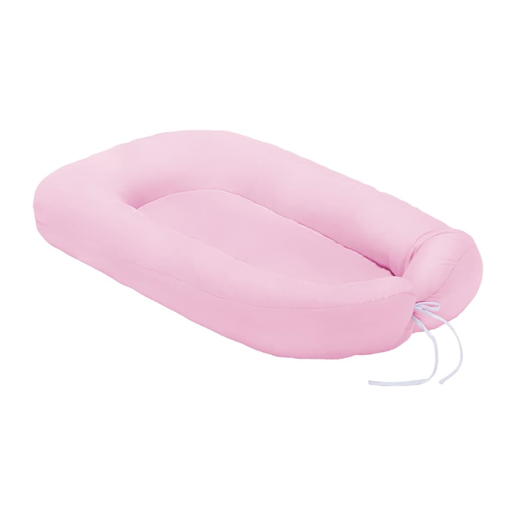 Ninho Redutor de Berço Slim Tecido Liso Rosa Menina