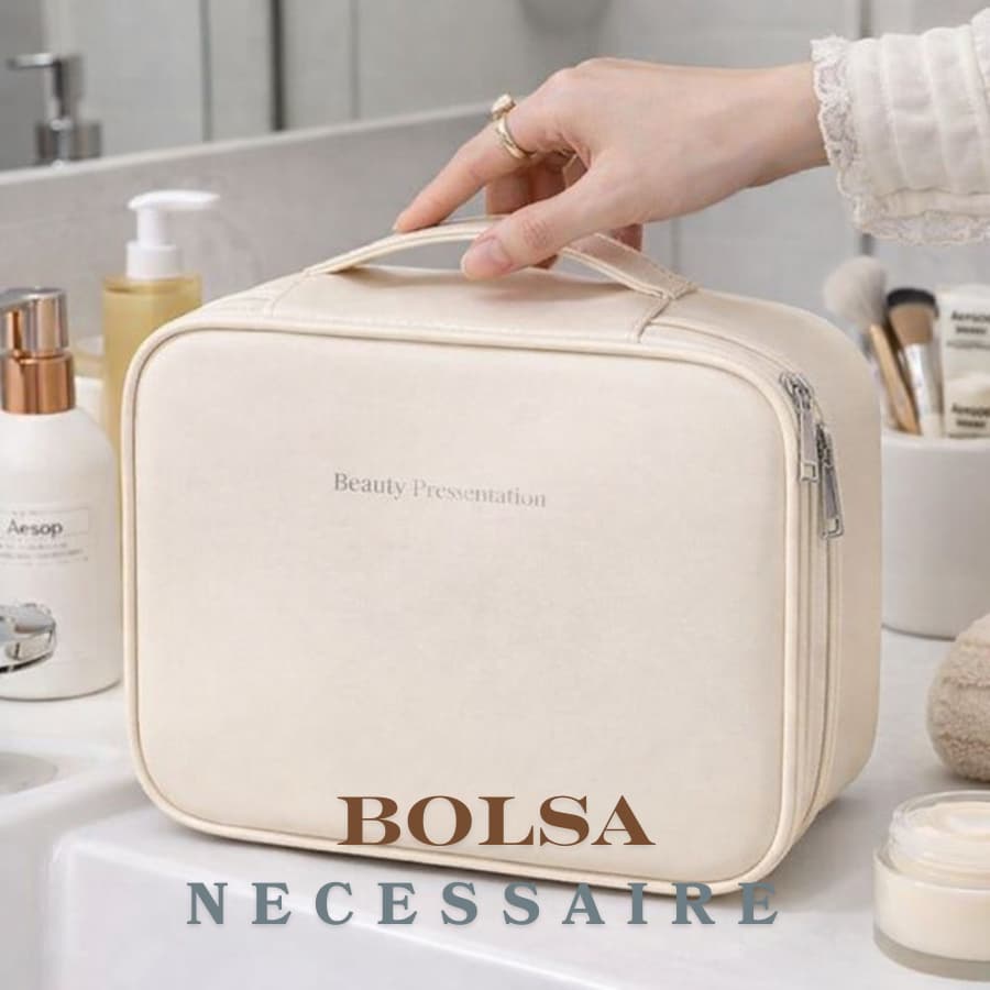 Bolsa Necessaire Feminina com Zíper Ideal para Viagens Espaçosa Elegante e Impermeável