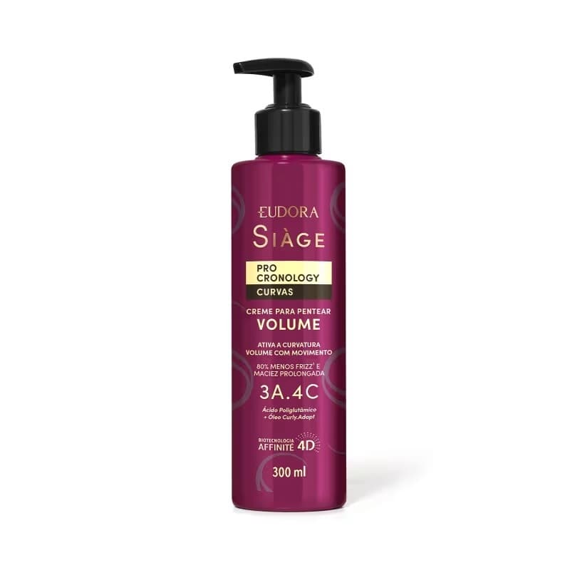 Creme para Pentear Volume Siàge Pro Cronology Curvas 300ml