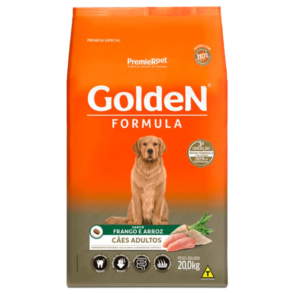Ração Golden Formula Para Cães Adulto Sabor Frango 20kg