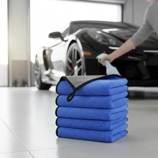 10UN Toalha Microfibra Dois Lados 600GSM– Padrão Premium Estética Automotiva|Não Risca|Alta Absorção
