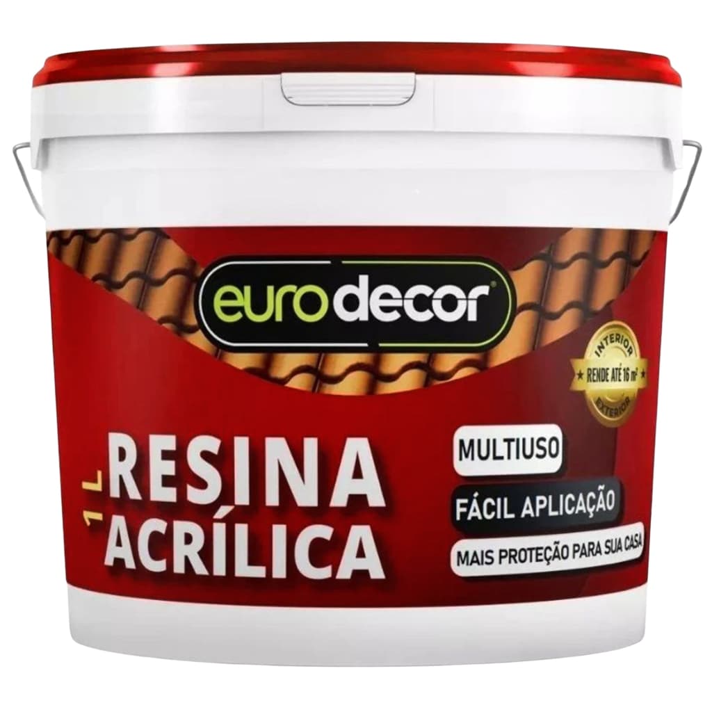 Resina Acrílica Base Água Incolor Brilhante Acetinada Premium