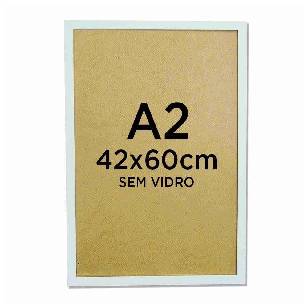Moldura Quadro A2 42x60 Foto Poster Ilustração Sem Vidro - Várias Cores Moldura Quadro A2 42x60 Foto Poster Ilustração S