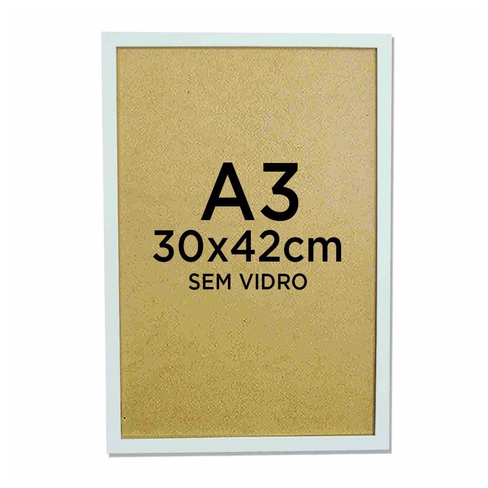 Moldura Quadro A3 30x42 Diploma Certificado Foto Sem Vidro - Várias Cores Moldura Quadro A3 30x42 Diploma Certificado Fo
