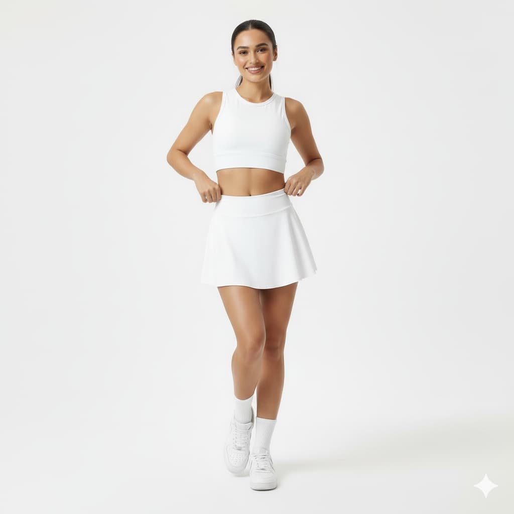 Shorts Saia Academia Cintura Alta Super LINDO