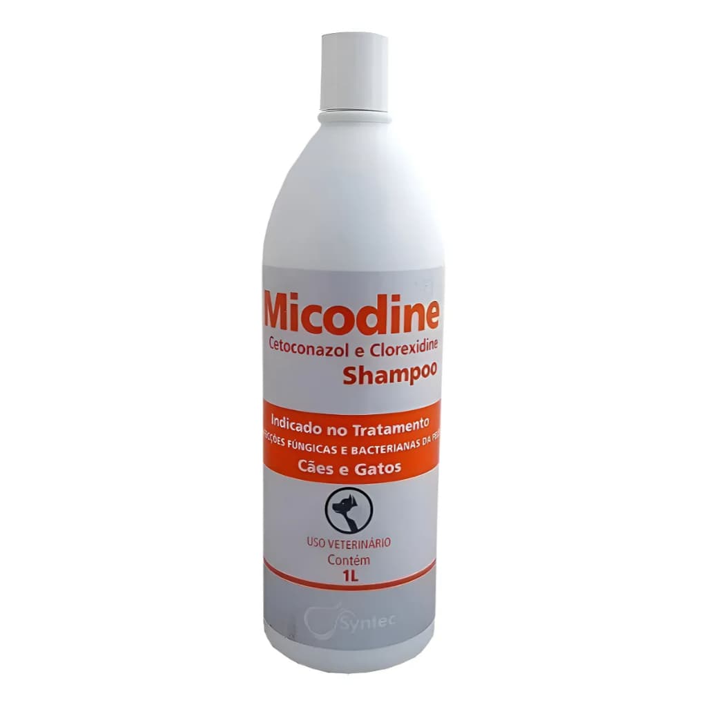 Shampoo Micodine Para Cães E Gatos 1 Litro Syntec