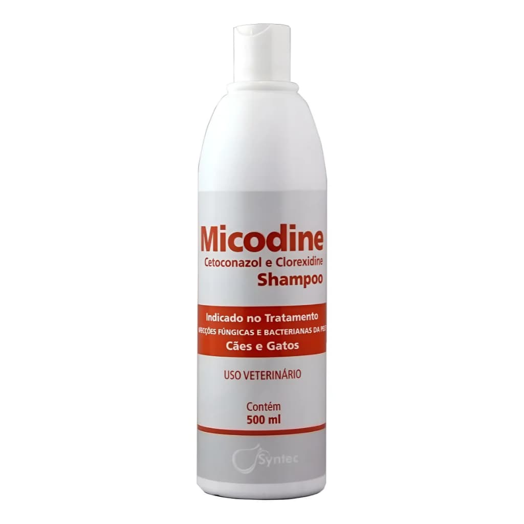 Shampoo Micodine Para Cães E Gatos 500ml Syntec