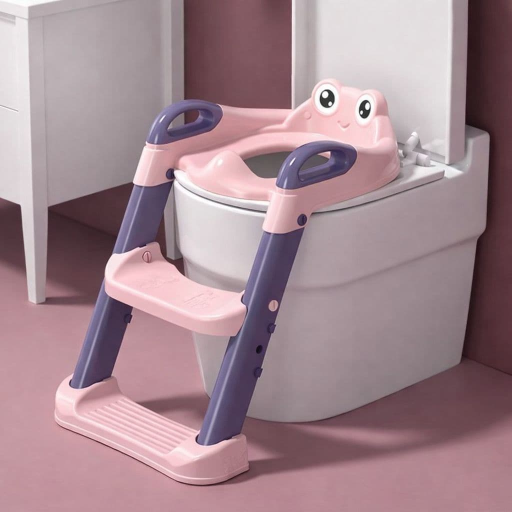 Assento Redutor Infantil com Escadinha Vaso Sanitário Criança Antiderrapante Seguro