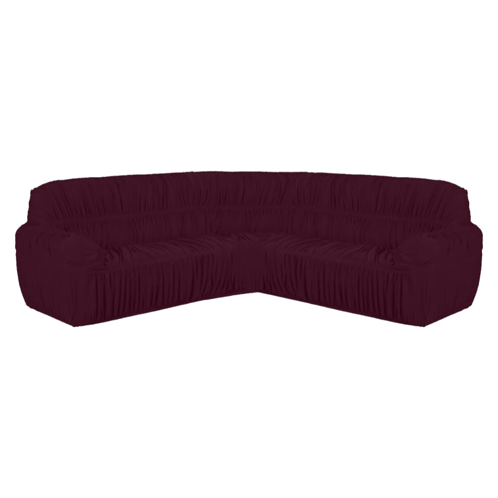Capa Para Sofá De Canto Com Braço Elásticos Malha Gel