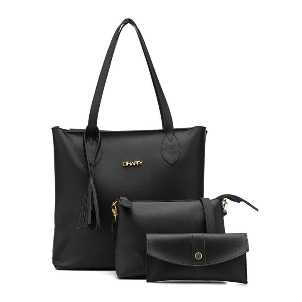 Kit Feminino De Bolsas Grande Pequena E Carteira Promoção