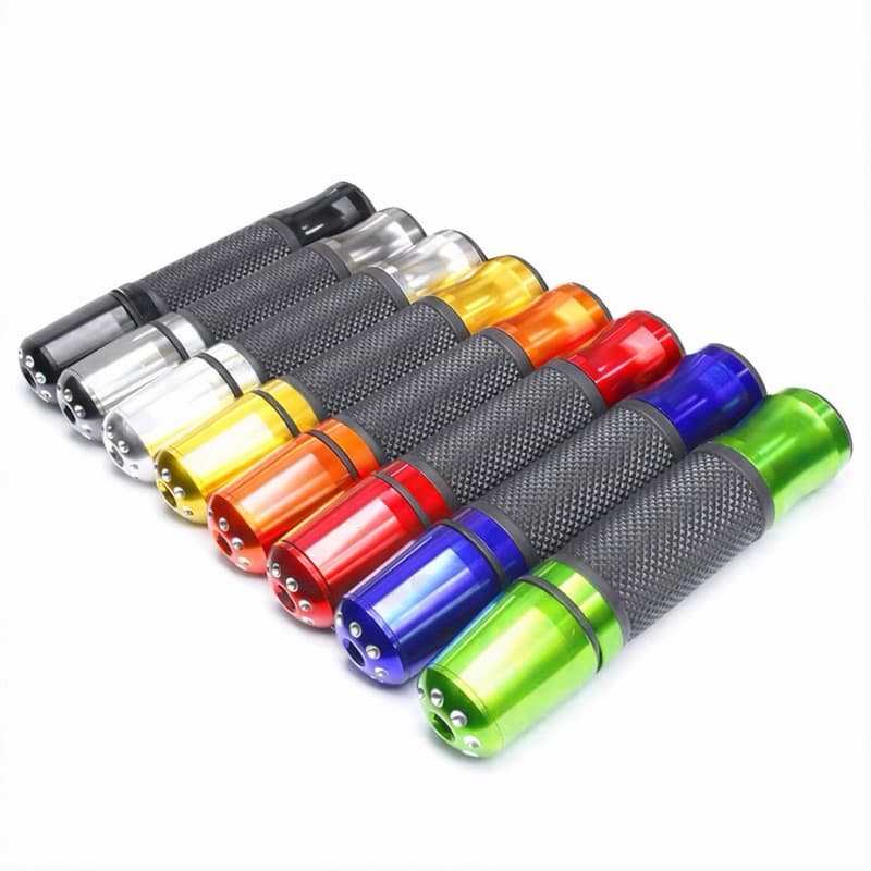 Manopla com Peso Longo para Moto Esportiva em Alumínio Anodizado Universal 22mm Titan Fan Fazer Lander CB300