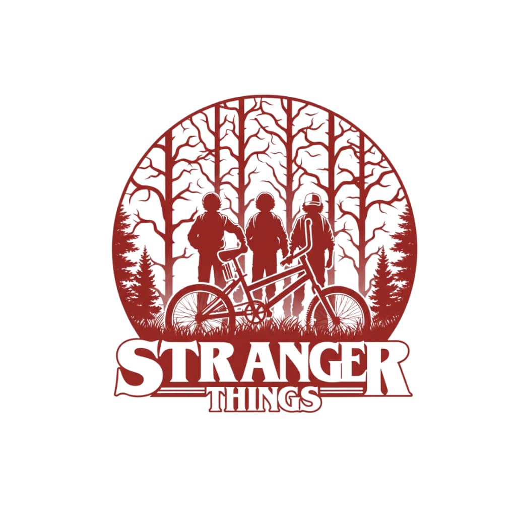 Adesivo impresso em DTF UV Stranger Things Alto Relevo Várias Cores