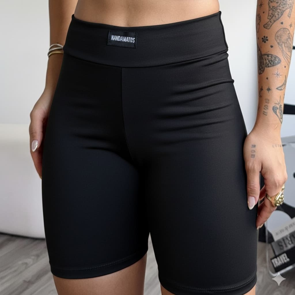Short feminina academia Short legging suplex grossa sem transparência bermuda legging para academia suplex