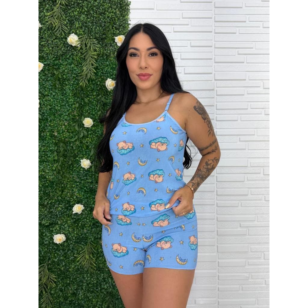 Kit 2 Pijama Feminino Baby Doll Conforto Short Doll Dormir