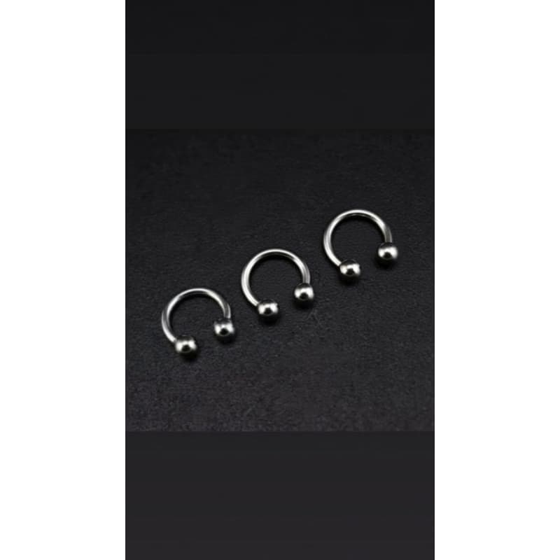 Piercing Ferradura Hélix / Tragus / Septo - Prata / Unissex