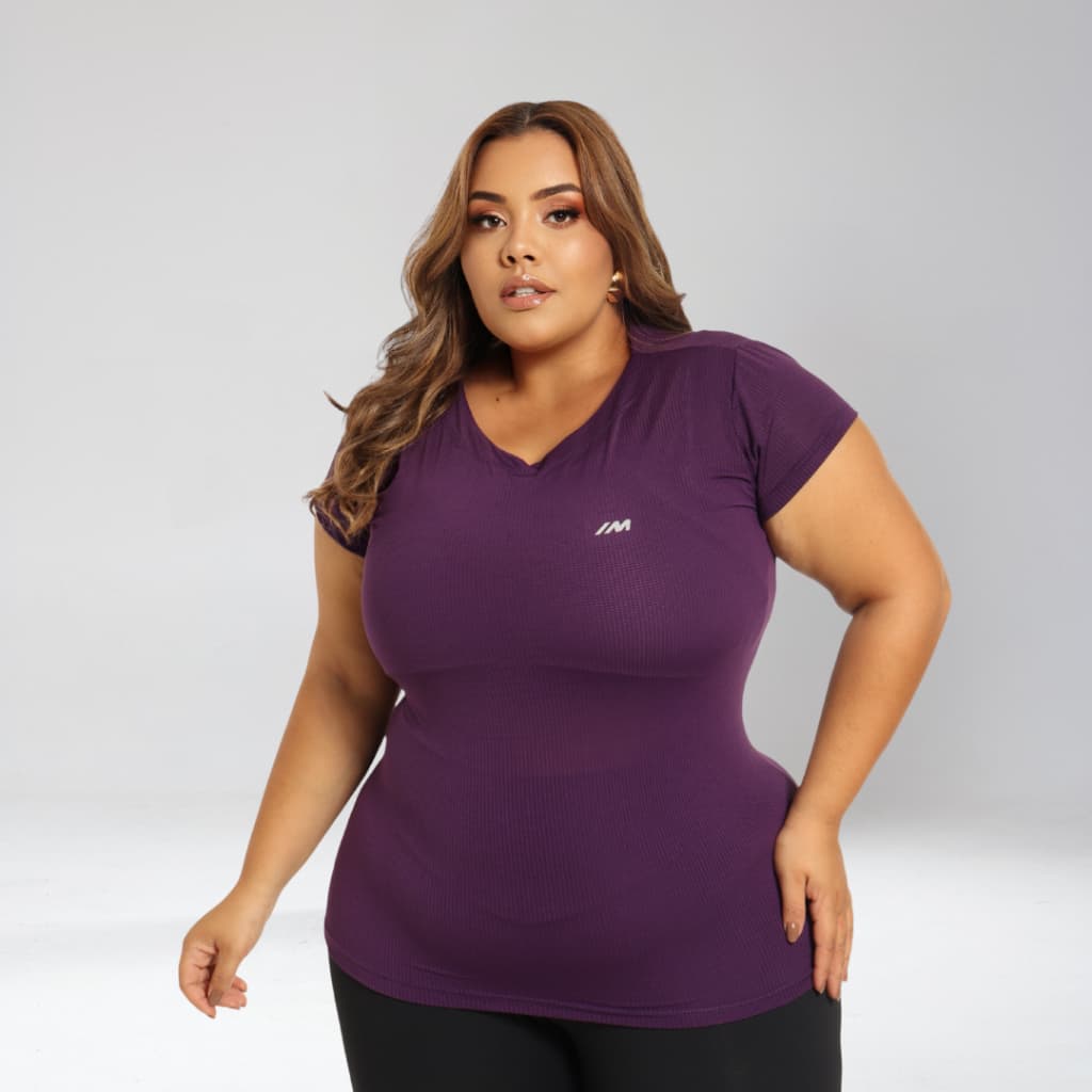 Camisa academia Feminina Plus Size dry fit blusa caminhada musculação treino G1 G2 G3