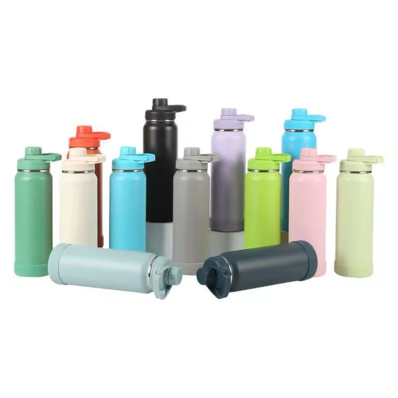 Garrafa Térmica Aço Inox com Base Antiderrapante da Mesma Cor