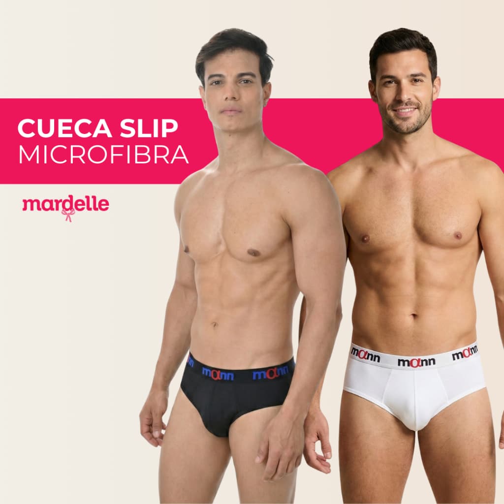 Cueca Slip Microfibra Com Elástico Original Roupa Íntima Mann Mardelle