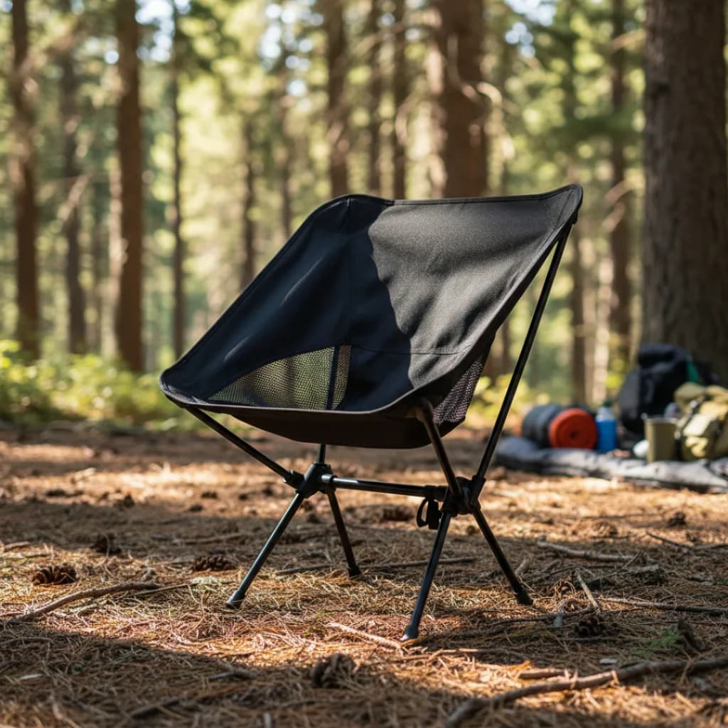 Cadeira Camping Portatil Leve Dobravem Compacta Assento Outdoor Praia Pesca